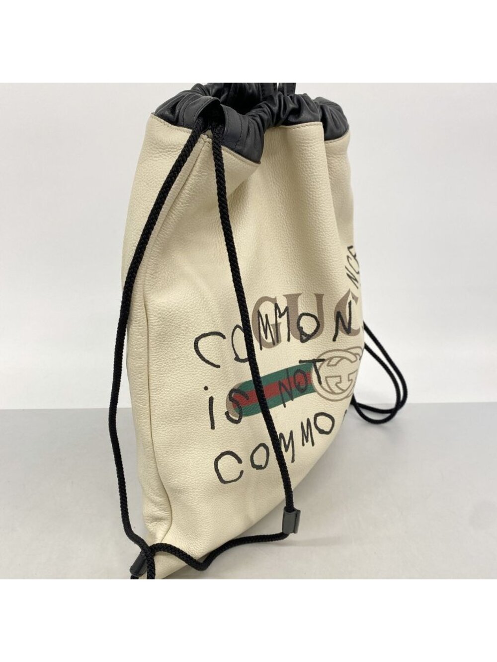 Gucci Backpack Drawstring Leather Ivory - Picture 2 of 11